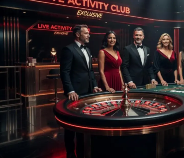 Liderzy Wonderstar s. r. o. przy mobilnym stole pokerowym w aranżacji eventowej